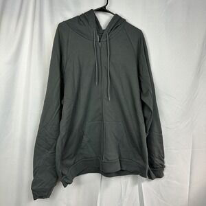 NWT Royal Apparel Organic Cotton Zip Hoodie Mens 2X Charcoal Grey Basic